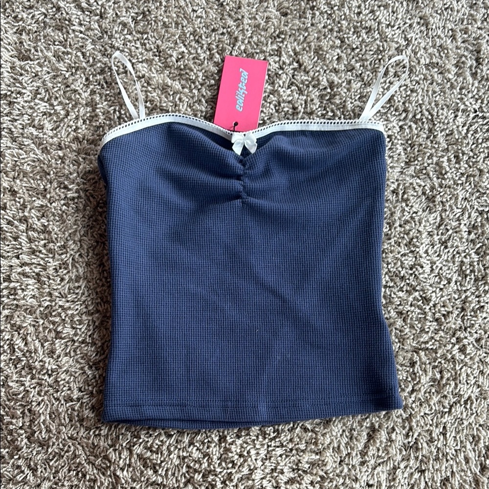 BNWT Pacsun Blue Knit Tube Top